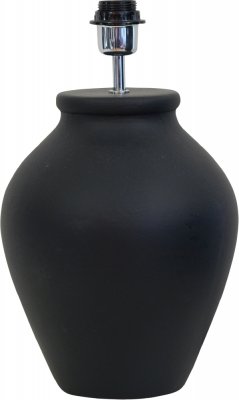 Lampfot Casagrande svart keramik Hallbergs belysning