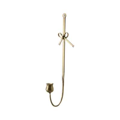 Väggljusstake Francis mässing med rosett Affari of Sweden