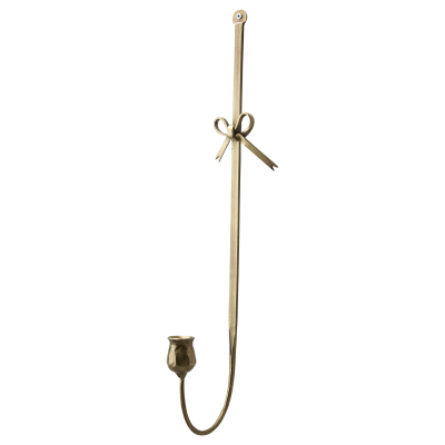 Väggljusstake Francis mässing med rosett Affari of Sweden