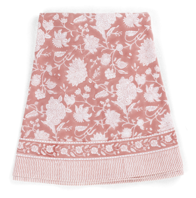 rund duk indian Rose Lantana rose Chamois bomull