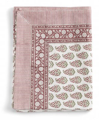 Bomullsduk Persian Paisley Red/Green/White från Chamois