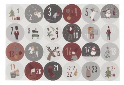 klistermärken siffror 1-24 julklappskalender ib laursen