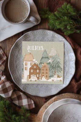 Servett Julmys papper från Majas Cottage